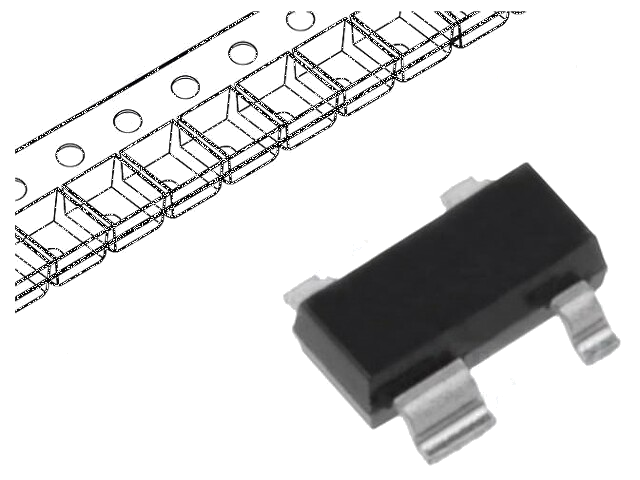 Diode: TVS netwerk; Ubr: 11V; eenrichtings-; SOT23-4; Ch: 2 Diode: TVS netwerk; Ubr: 11V; eenrichtings-; SOT23-4; Ch: 2